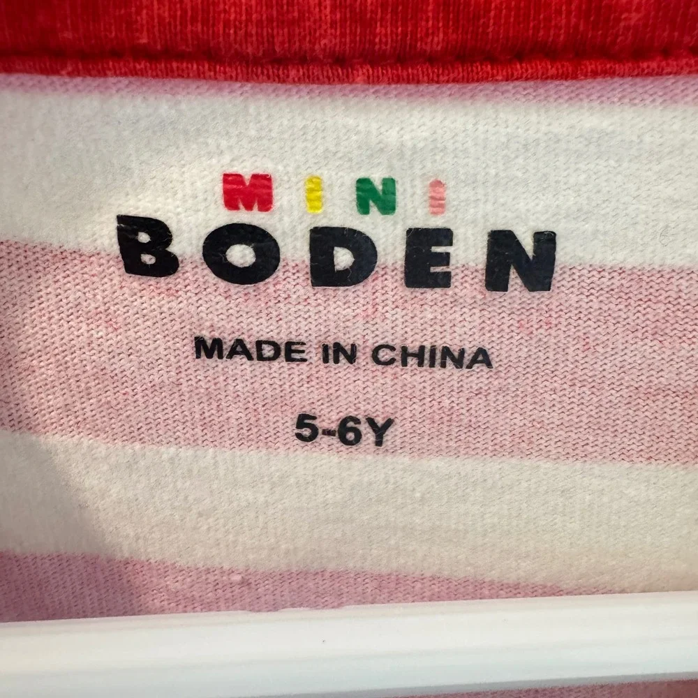 Mini Boden Girls Dress Bundle Lot of 4 Size 5-6Y Animals Mermaids Stripes Cats - Picture 3 of 14